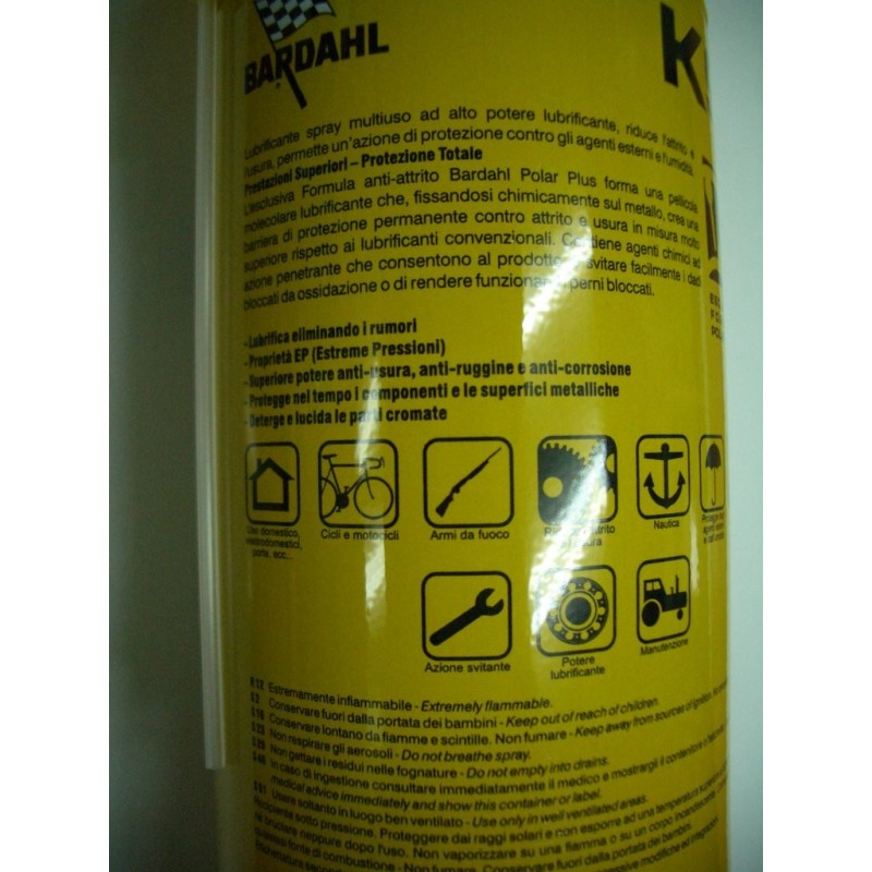 Lubrificante Spray Bardahl K9 Super lubrificante multiuso 400ml Bardahl