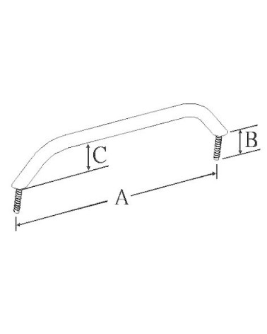 ASAS ACERO INOX. 22 mm