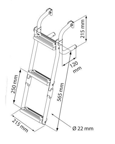 ESCALERA BAÑO PLEGABLE