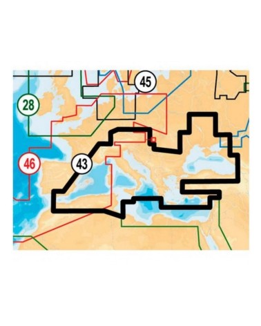 Cartografía Navionics+ - Mediterráneo y Mar Negro