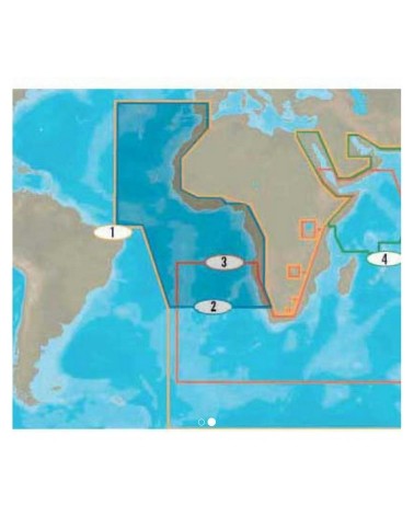 Cartografía C-MAP 4D MAX+ Wide - Sur y Este de África