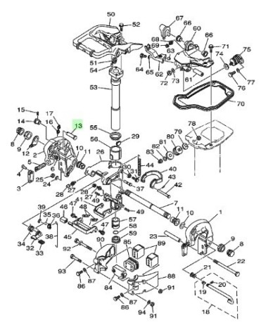 PASADOR SUJECCION YAMAHA