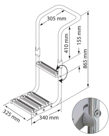 ESCALERA INMERSA EN PLATAFORMA