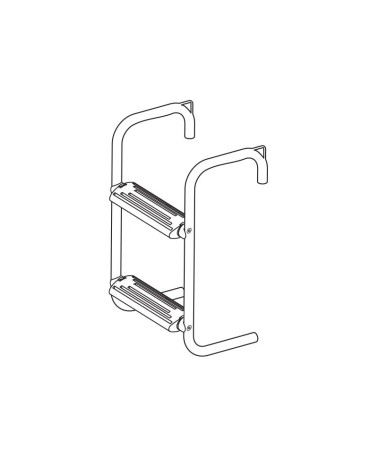 ESCALERA PARA BALSA 2 PELDAÑOS