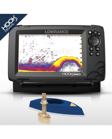 Sonda GPS Plotter Lowrance HOOK Reveal 7 + Pasacascos Airmar B45 600w